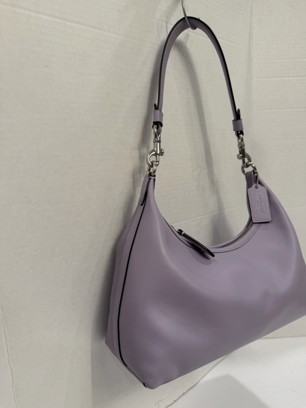COACH Juliet Glovetanned Leather Convertible Shoulder Bag-Purple color mint cond - Picture 2 of 5